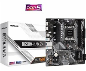 ASRock MB Sc AM5 B650M-H/M.2+, AMD B650, 2xDDR5, 1xDP, 1x...