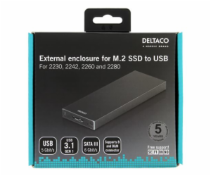 DELTACO MAP-K16N, Externí box M.2 SATA