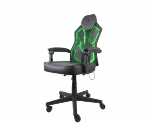 DELTACO GAM-086, RGB Herní židle, černá