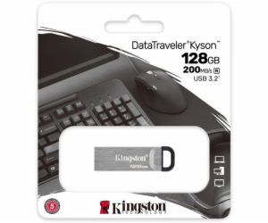 KINGSTON DataTraveler Kyson USB 3.2, 128GB, USB Klíč (DTK...