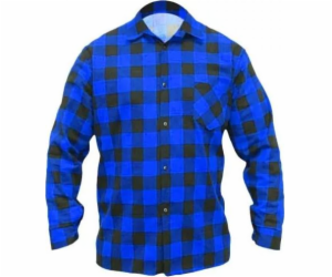 Dedra modrá flanelová košile, velikost XXL, 100% bavlna (...