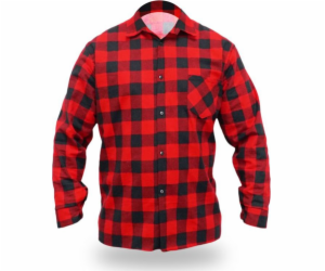 Dedra červená flanelová košile, velikost L, 100% bavlna (...