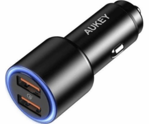 AUKEY CC-Y17S LED USB-A nabíječka do auta 36W