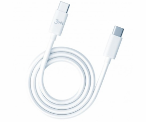 3MK Hyper kabel USB-C/USB-C 2m 100W kabel bílý/bílý