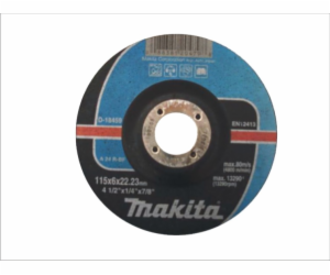 Makita konvexní kovový brusný kotouč 125x22,2x6,0mm (D-18...