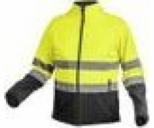 EXTER výstražná softshellová bunda žlutá XL (54)