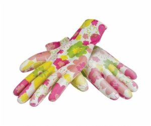 Dedra Dámské PU pracovní rukavice, mix barev M (BH1008R08)