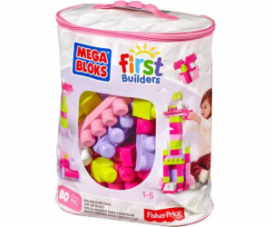 Mega Bloks First Builders - Růžová taška 80 ks. (DCH62)