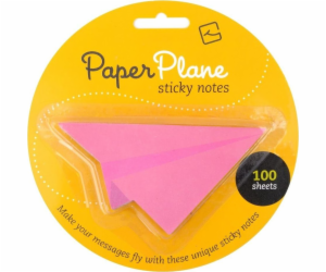 Thinking Gifts Paper Plane - lepicí papírky - růžové (335...