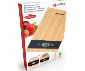 ALPINA Kuchyňská váha 5 kg bambusED-218677