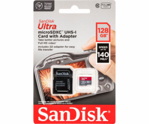 SanDisk Ultra microSDHC    128GB 140MB/s.Adapt.SDSQUAB-12...