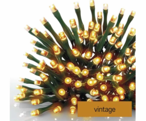 LED vánoční řetěz, 12 m, venkovní i vnitřní, vintage, čas...