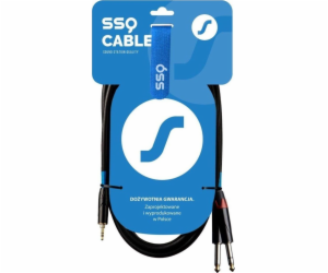 Kabel SSQ SSQ MIJM1 - 3,5 mm stereo jack - 2x 6,3 mm mono...