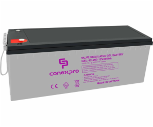 Baterie Conexpro GEL-12-200 GEL, 12V/200Ah, T18-M8, Deep ...