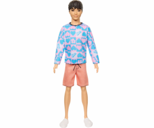Mattel Barbie Fashionistas Ken panenka s modrým a růžovým...