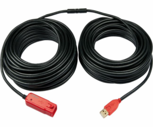Lindy USB-A - USB-A USB kabel 30 m černý (42923)