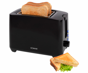 Bomann TA 6065 CB black 2 Slice Toaster