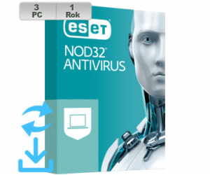 ESET NOD32 Antivirus 20XX 3PC na 1r El.lic AKT