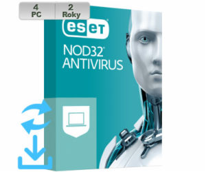 ESET NOD32 Antivirus 20XX 4PC na 2r El.lic AKT
