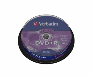 CD DVD+R Verbatim, 4,7 GB, 10 ks.