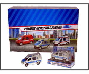 Hipo Mini Van Police 8 cm v krabici.