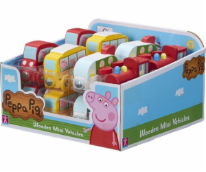 Tm Toys Peppa Pig - Dřevěná směs mini autíček