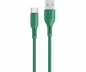 Usams USB-A - USB-C USB kabel 1 m zelený (6958444969497)