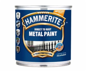 Barva na kov Hammerite Smooth, stříbrná, 0,25l