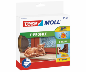 Tesa Gumové těsnění 9mm E profil hnědá 25m (0546403)