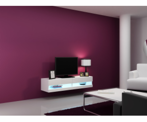 Cama Obývací skříň sestava VIGO NEW 13 bílá/bílý lesk