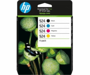 HP 924 - 4-balení - azurová, purpurová, žlutá, černá - or...
