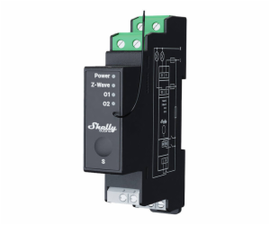 Shelly Qubino Pro 2PM DIN rail Relay, 2-channel, Z-Wave (...