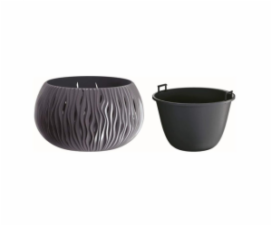 Hrnec Prosperplast Sandy Bowl DSK290, O 29 cm, šedý