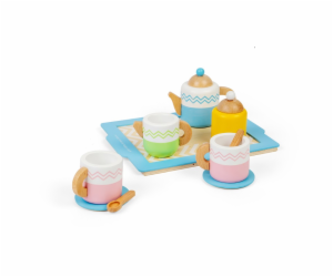 Bigjigs Toys Čajový set s podnosem