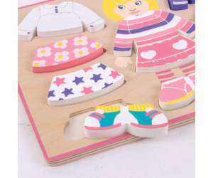 Bigjigs Baby Oblékací puzzle holčička