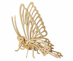 Woodcraft Dřevěné 3D puzzle Motýl