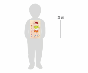 small foot Dřevěné hračky puzzle anatomie Tim