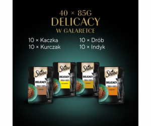 SHEBA Delicacy Drobiowe Smaki w galaretce - mokra karma d...