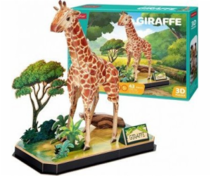 CubicFun - Puzzle 3D Zvířecí kamarádi Žirafa - 43 dílků