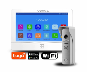 SET Videotelefon VERIA 8277B-W (Wi-Fi) bílý + vstupní sta...