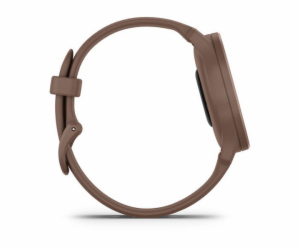 Garmin vívomove Sport Peach Gold/Cocoa, silikonový řemínek