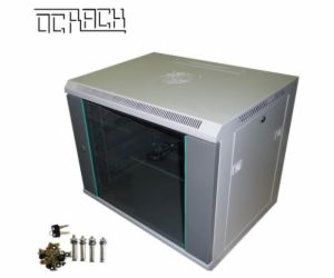 OCRACK 19" OCC-09U-45SBK rozvaděč nástěnný 9U/450mm celos...