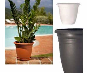 Plastový hrnec DOMOLETTI TE000024-100, O24 cm, pískový
