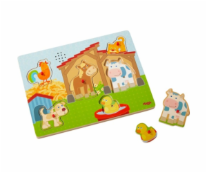 Zvukově poutavé puzzle HABA na venkově