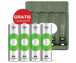 GP ReCyko 4-Port USB Charger B441 incl. 4xAA 2100mH batte...