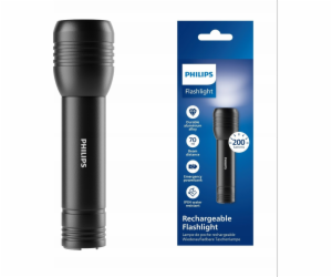 Philips Alu Rechargeable Flashlight Taschenlampe 200 LM