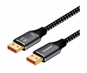 Kabel DisplayPort 2.1, 16K@60Hz, kovové a zlacené konekto...
