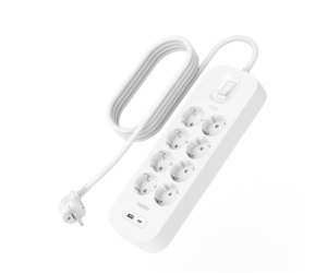 Belkin Surge Socket 8-fold + USB-A+C,900J,18W,2m SRB003vf...