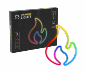 MANTA RGB FLAME, LED Neon plexi dekorácia