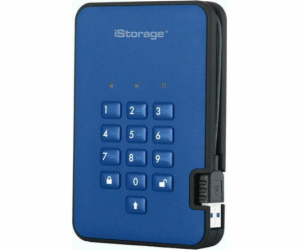 iStorage HDD diskAshur2 Externí disk 2TB modrý (IS-DA2-25...